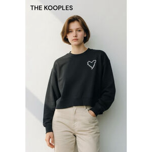 The Kooples Navy Blue Wire Heart Sweatshirt S